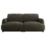 Sofa PUNTA - ciemnoszary, szenil gładki