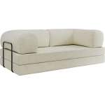 Sofa Orsetto - kremowy, szenil gładki