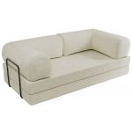 Sofa Orsetto - kremowy, szenil gładki