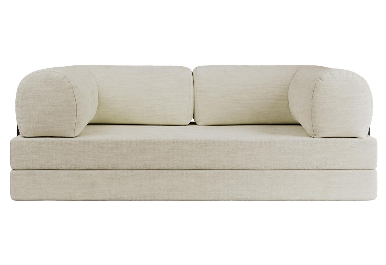 Sofa Orsetto - kremowy, szenil gładki