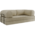 Sofa Orsetto - beżowy, szenil gładki