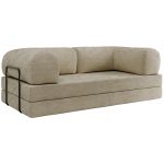 Sofa Orsetto - beżowy, szenil gładki