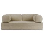 Sofa Orsetto - beżowy, szenil gładki