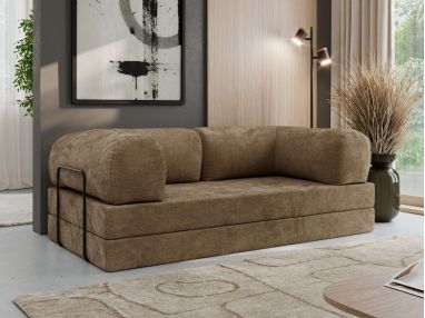 Sofa Orsetto - brązowy, szenil gładki