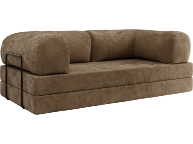 Sofa Orsetto - brązowy, szenil gładki