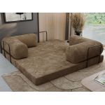 Sofa Orsetto - brązowy, szenil gładki