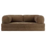 Sofa Orsetto - brązowy, szenil gładki