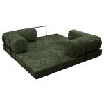 Sofa Orsetto - ciemnozielony, szenil gładki