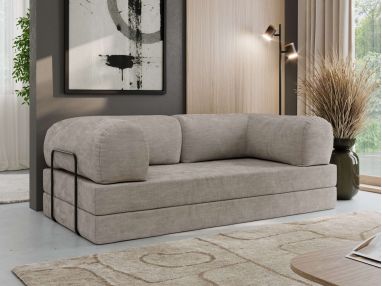 Sofa Orsetto - jasnoszary, szenil gładki