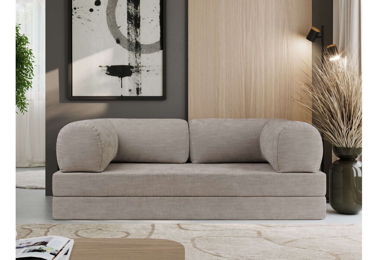 Sofa Orsetto - jasnoszary, szenil gładki