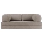 Sofa Orsetto - jasnoszary, szenil gładki