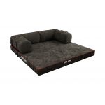 Sofa Orsetto - ciemnoszary, szenil gładki