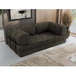 Sofa Orsetto - ciemnoszary, szenil gładki