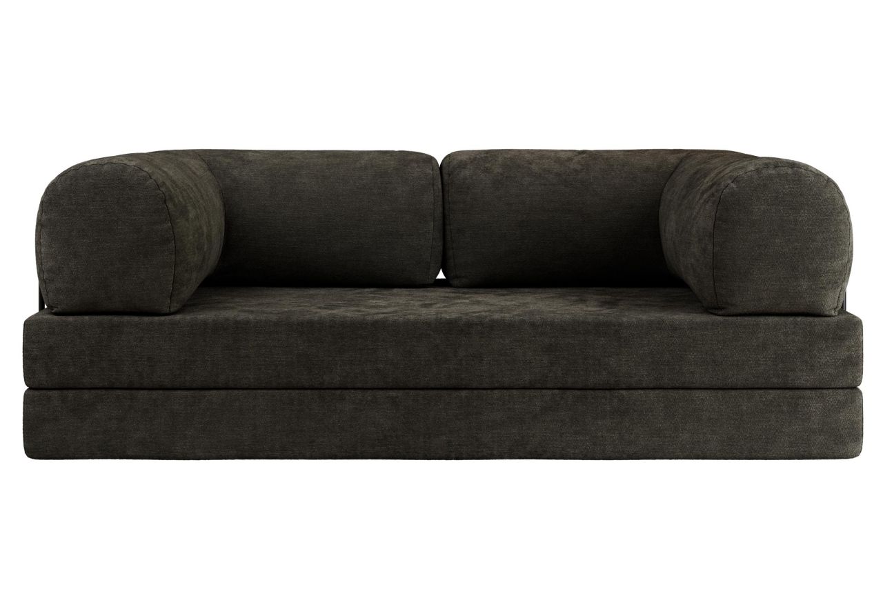 Sofa Orsetto - ciemnoszary, szenil gładki