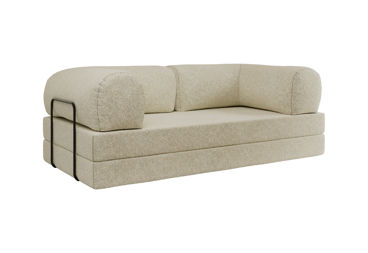 Sofa Orsetto - kremowy, struktura