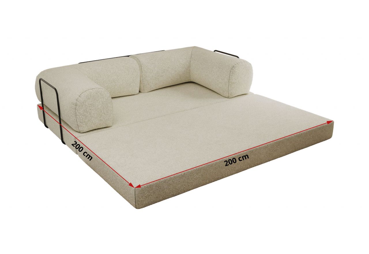 Sofa Orsetto - kremowy, struktura