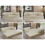 Sofa Orsetto - kremowy, struktura