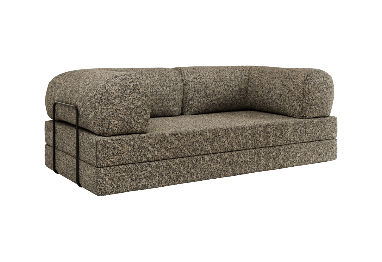 Sofa Orsetto - szary, struktura