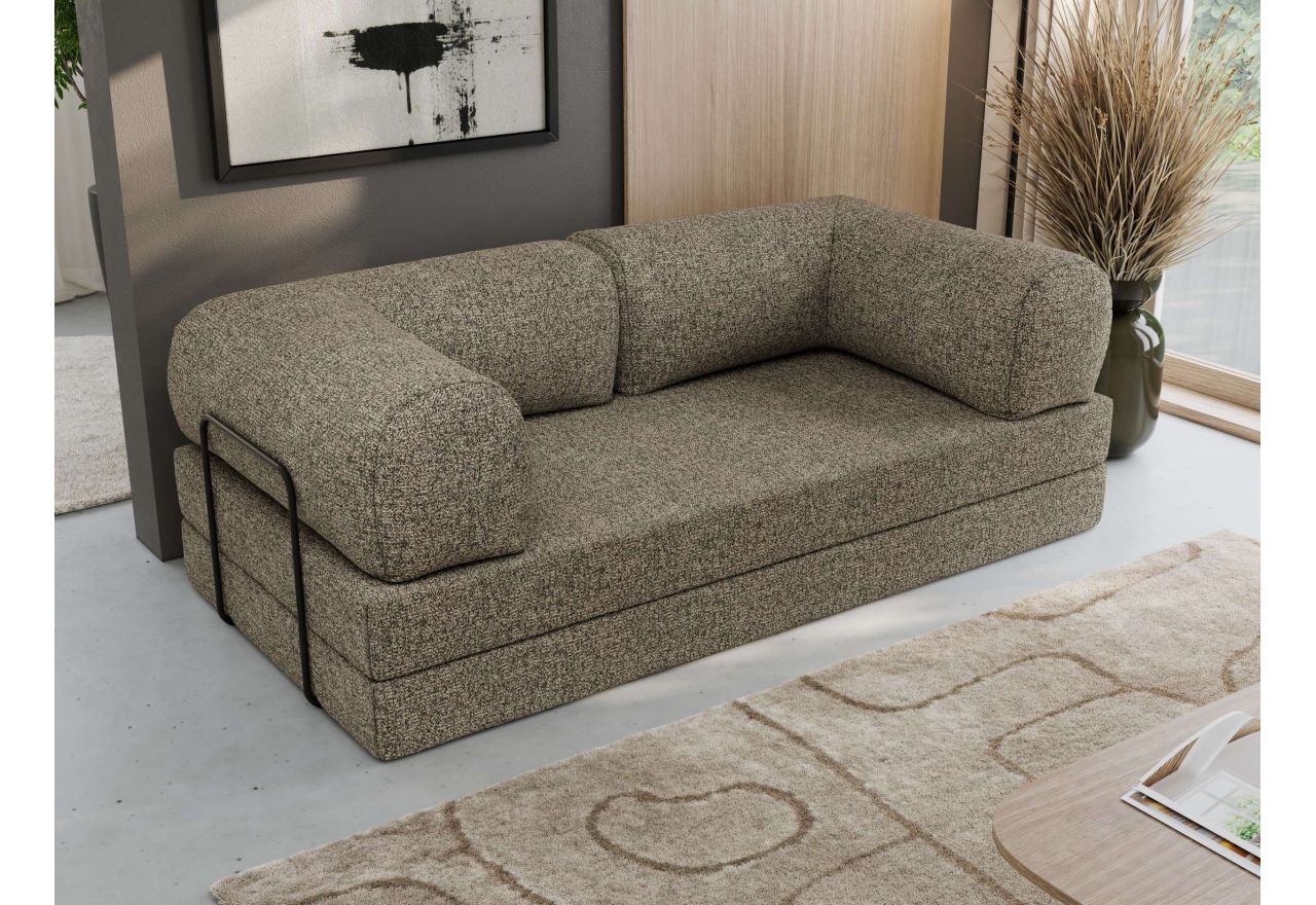 Sofa Orsetto - szary, struktura