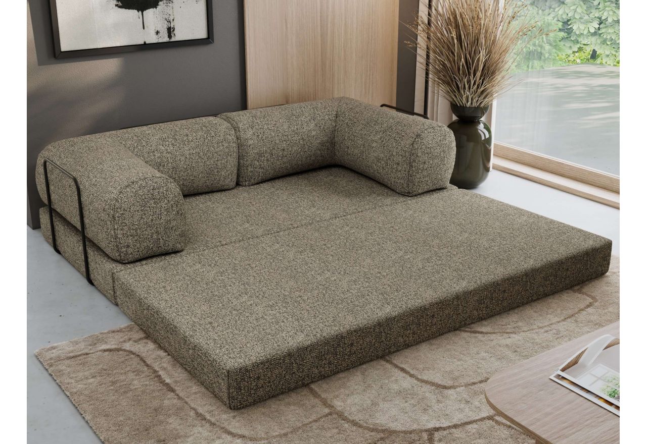 Sofa Orsetto - szary, struktura