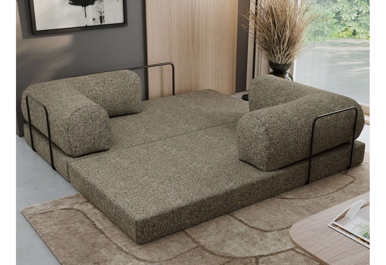 Sofa Orsetto - szary, struktura