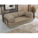 Sofa Orsetto - ciemnobeżowy, struktura