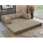 Sofa Orsetto - ciemnobeżowy, struktura