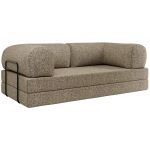 Sofa Orsetto - ciemnobeżowy, struktura