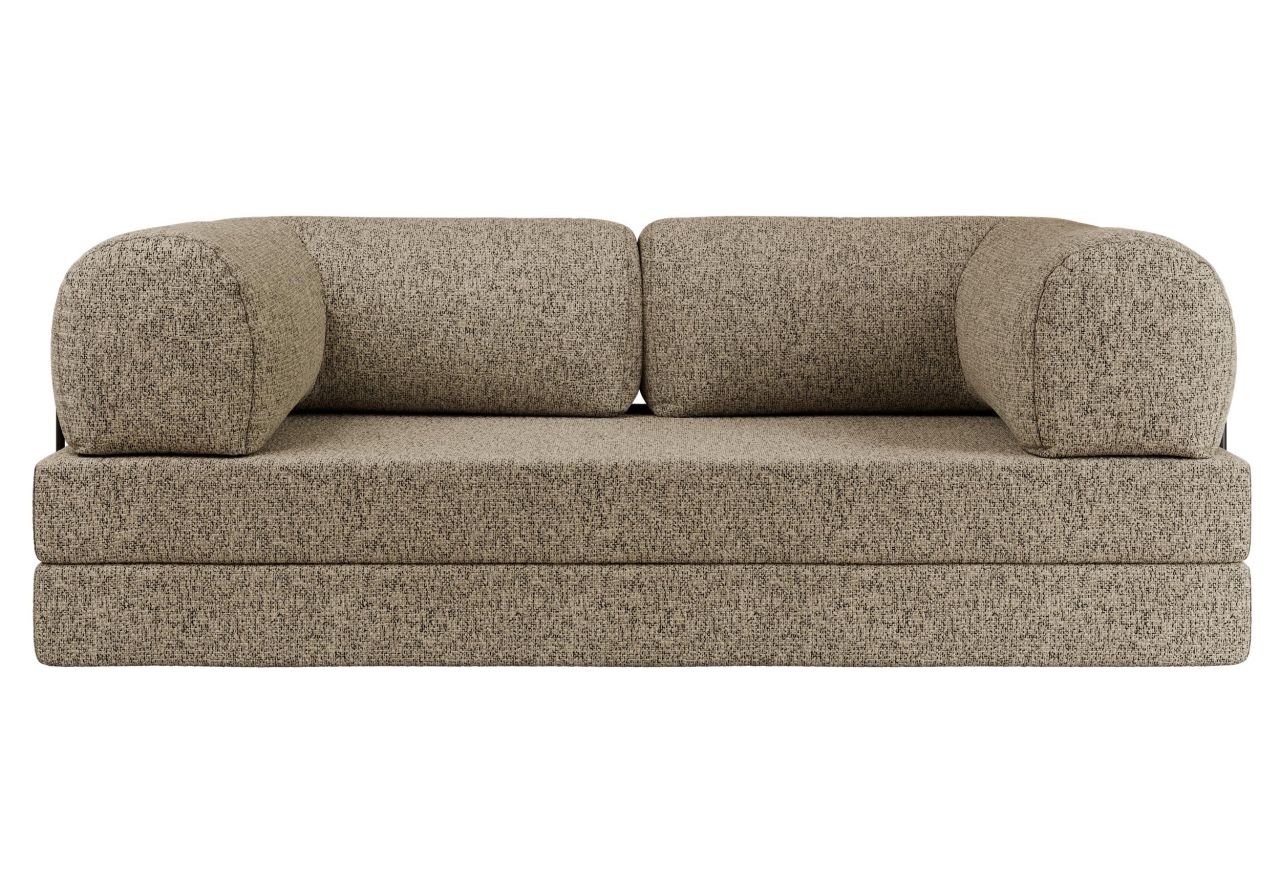 Sofa Orsetto - ciemnobeżowy, struktura