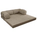 Sofa Orsetto - ciemnobeżowy, struktura