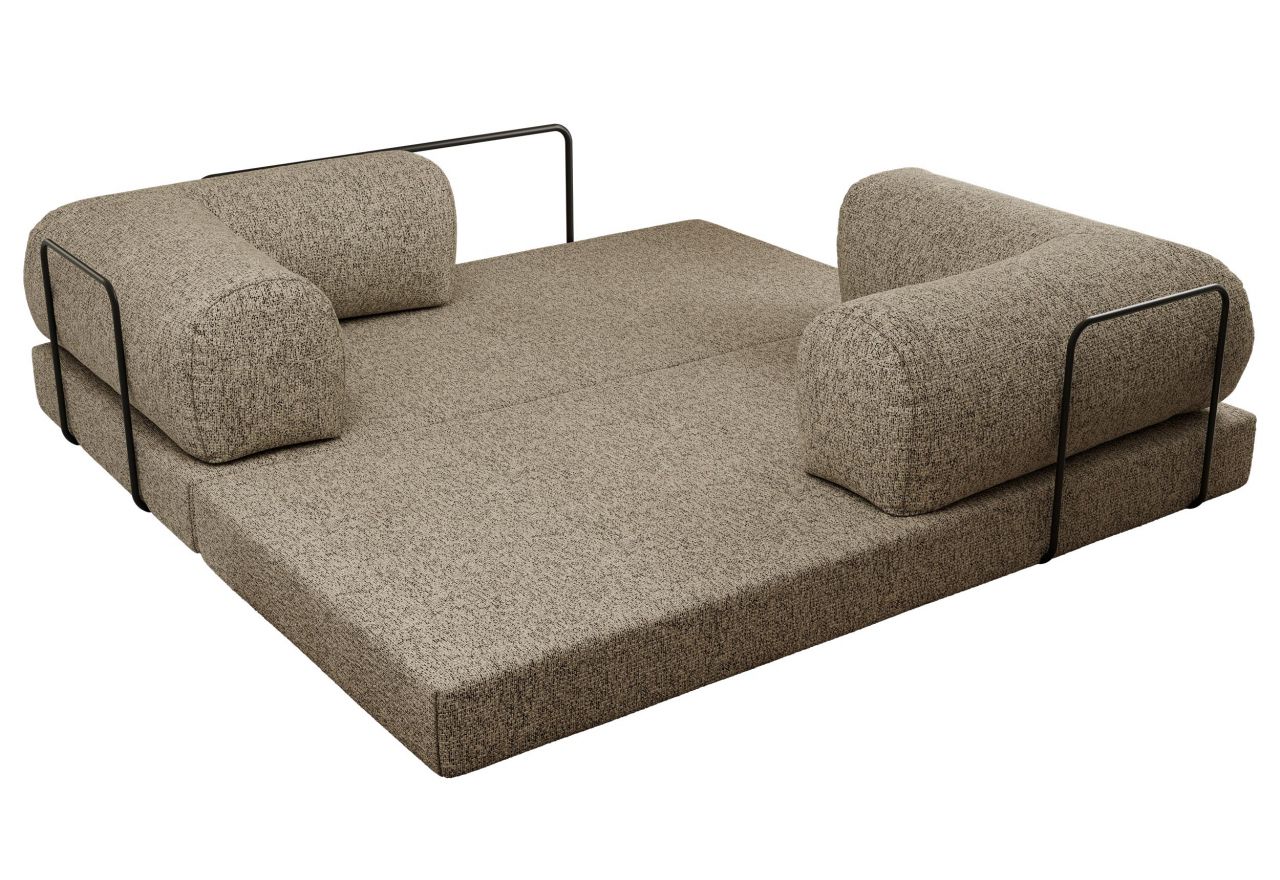 Sofa Orsetto - ciemnobeżowy, struktura