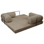 Sofa Orsetto - ciemnobeżowy, struktura