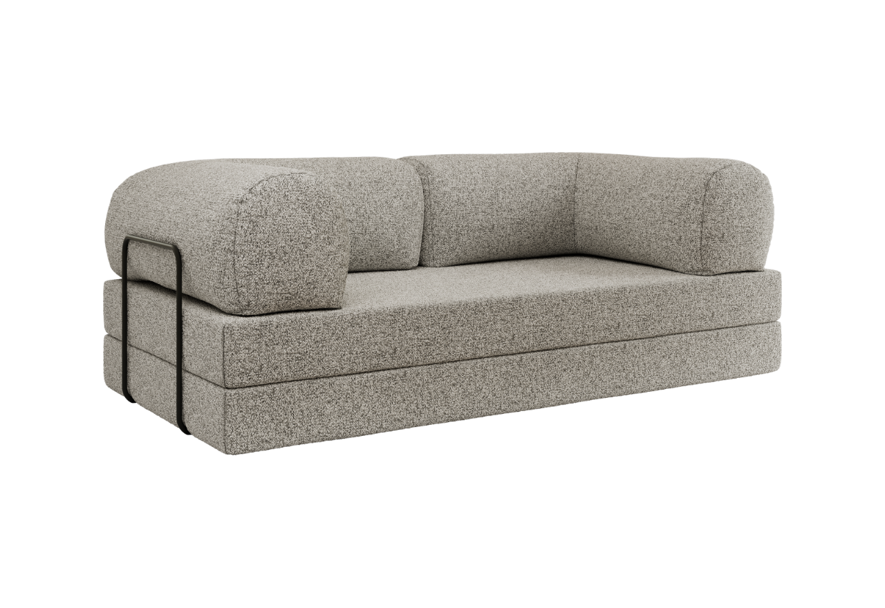 Sofa Orsetto - jasnoszary, struktura