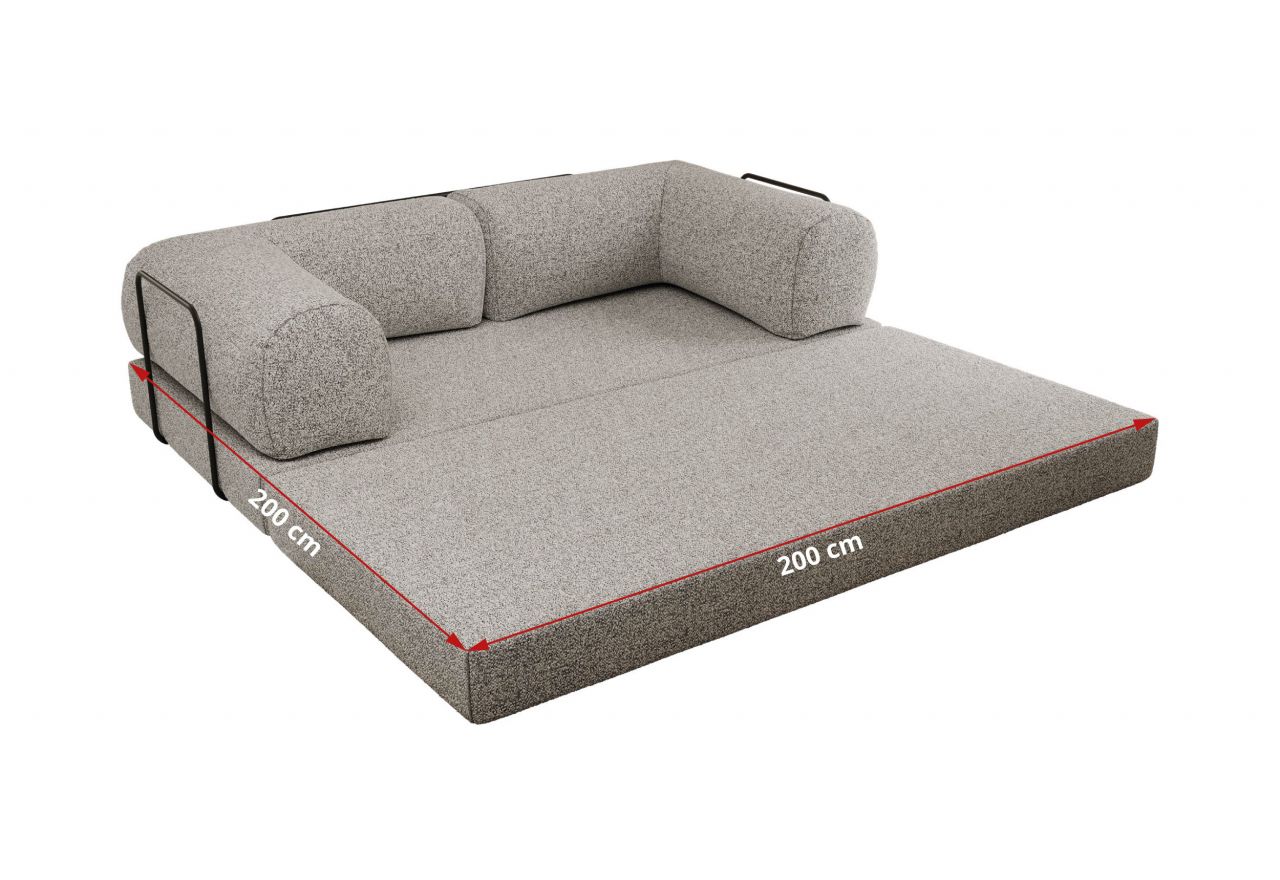 Sofa Orsetto - jasnoszary, struktura