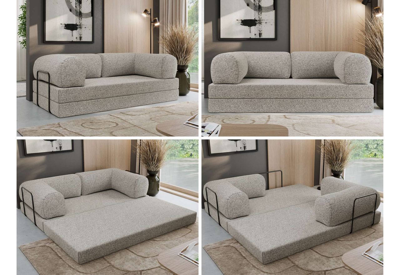 Sofa Orsetto - jasnoszary, struktura