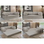 Sofa Orsetto - jasnoszary, struktura