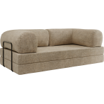 Sofa Orsetto - beżowy, szenil grubo tkany