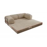 Sofa Orsetto - beżowy, szenil grubo tkany