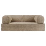 Sofa Orsetto - beżowy, szenil grubo tkany