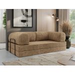 Sofa Orsetto - jasnobrązowy, szenil grubo tkany