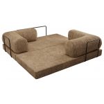 Sofa Orsetto - jasnobrązowy, szenil grubo tkany