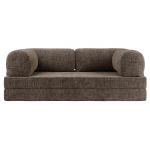 Sofa Orsetto - brązowy, szenil grubo tkany