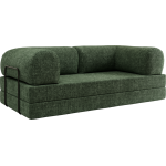 Sofa Orsetto - ciemnozielony, szenil grubo tkany