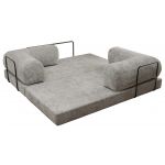 Sofa Orsetto - jasnoszary, szenil grubo tkany