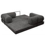 Sofa Orsetto - ciemnoszary, szenil grubo tkany