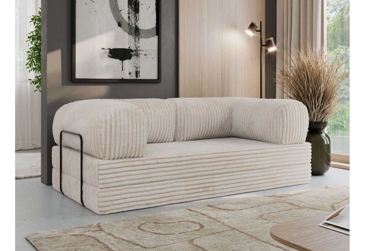 Sofa Orsetto - beżowy, sztruks