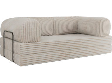 Sofa Orsetto - beżowy, sztruks