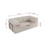 Sofa Orsetto - beżowy, sztruks