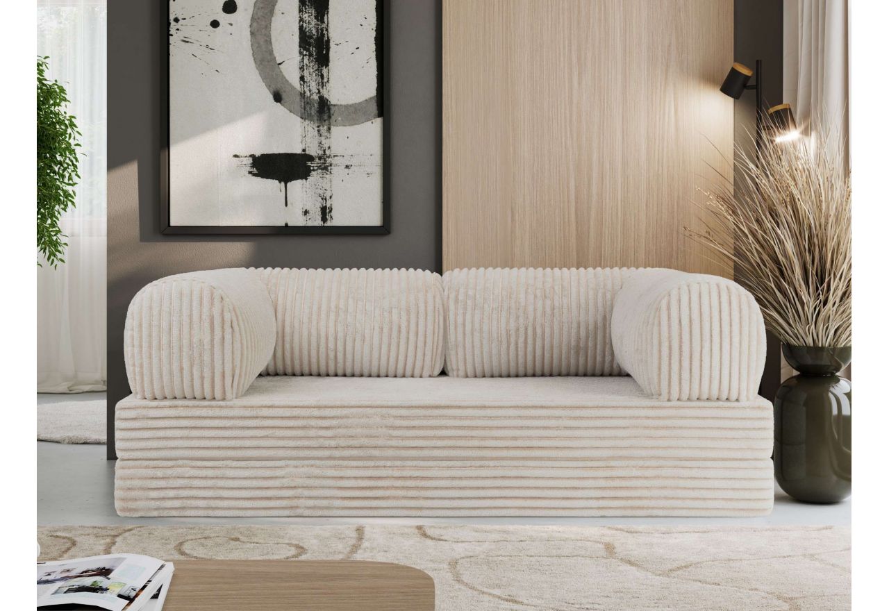 Sofa Orsetto - beżowy, sztruks