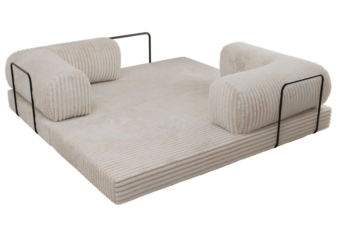 Sofa Orsetto - beżowy, sztruks